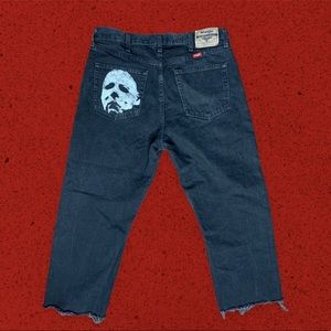 Custom Michael Myers jeans